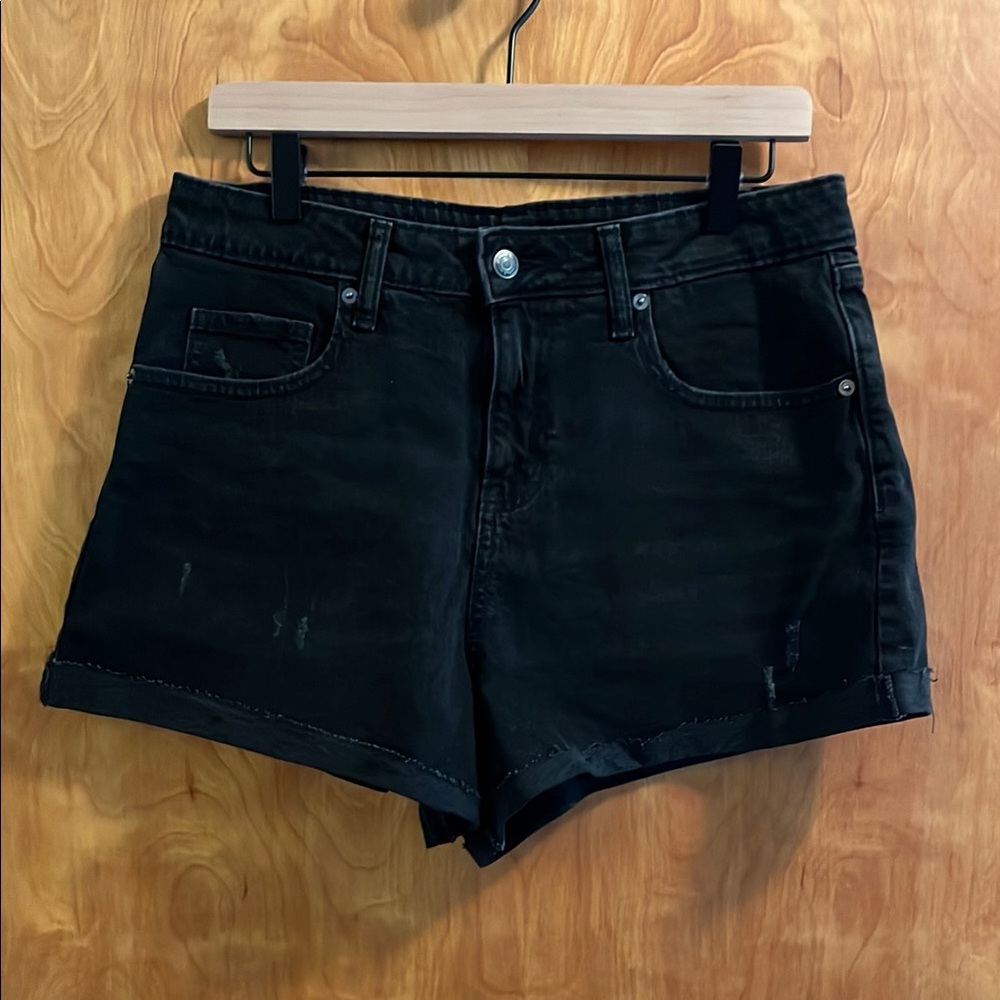 Wild Fable Black Jean Shorts Distressed Style